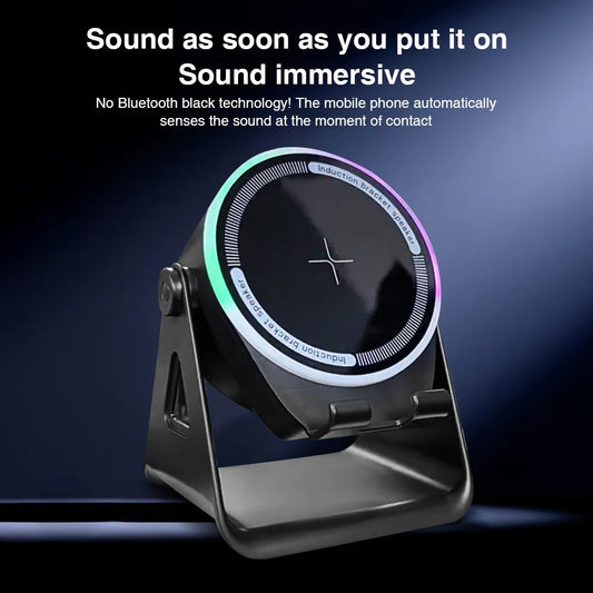 Wireless Bluetooth Speaker With RGB Light And Phone Stand