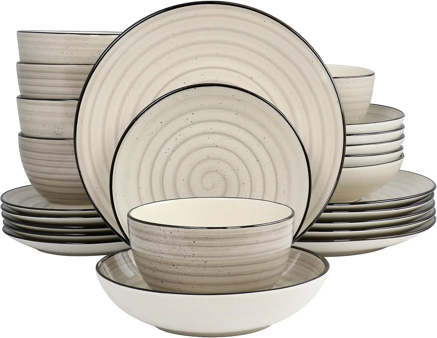 Stoneware Dinnerware Set Durable and Elegant for Everyday Dining