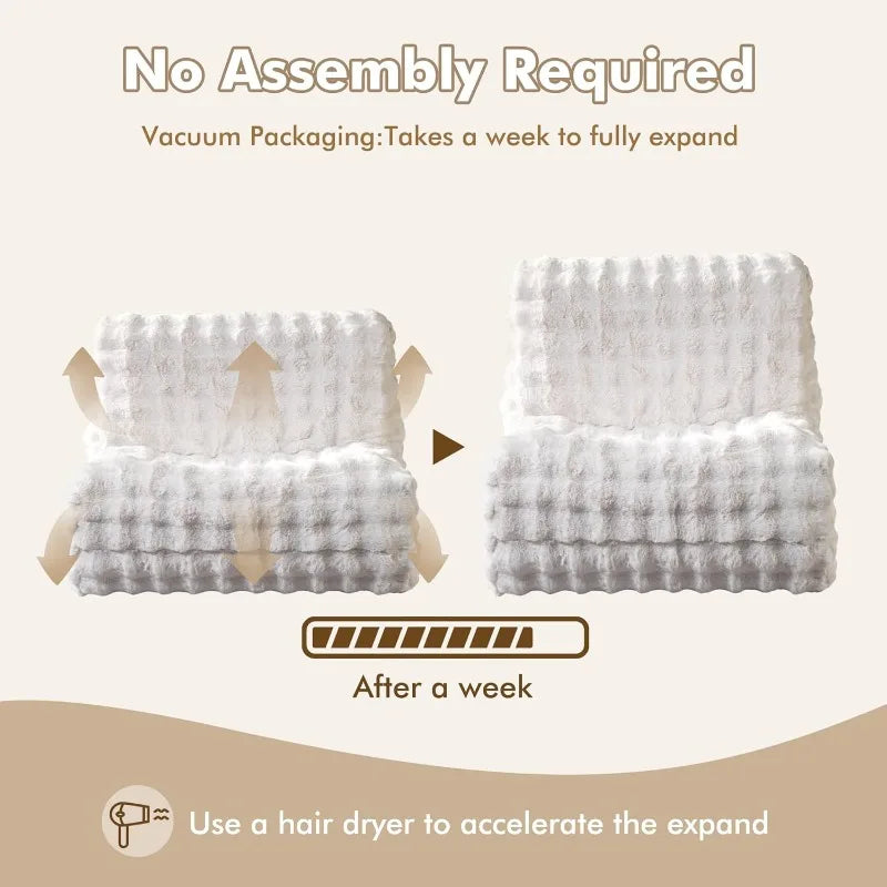 Bean Bag Chair For Adults Fluffy Lounger For Home Dorm