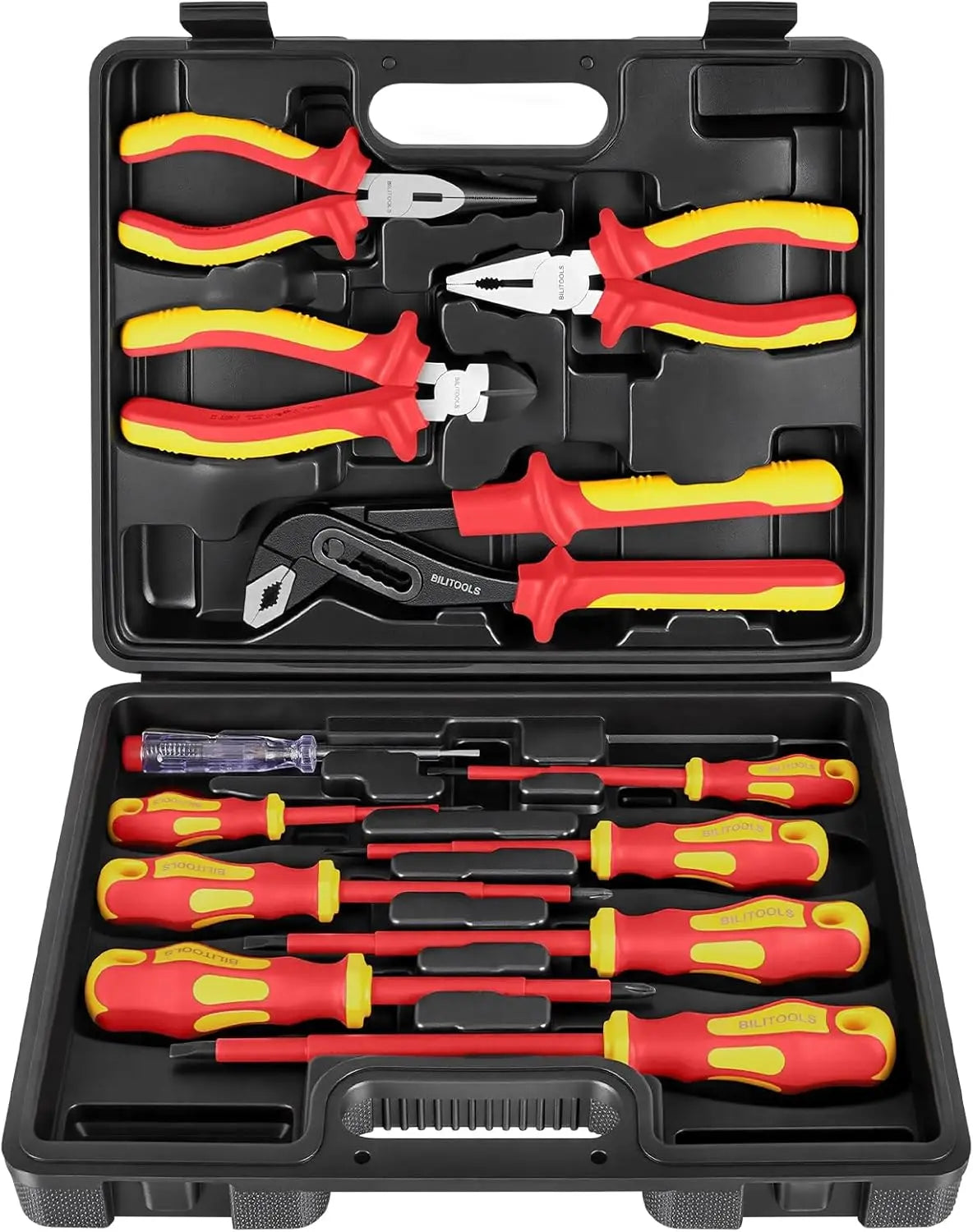 Insulated 1000V Screwdriver And Pliers Set With Magnetic Tips