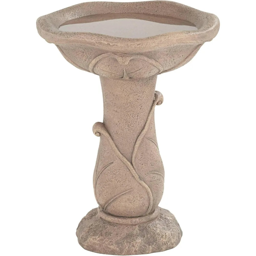 Lamps Plus Water Lily Bird Bath Fountain Outdoor Decor