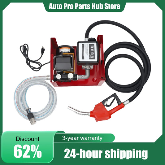 Bymaocar Electric Diesel Transfer Pump 110V 550W With Nozzle Meter