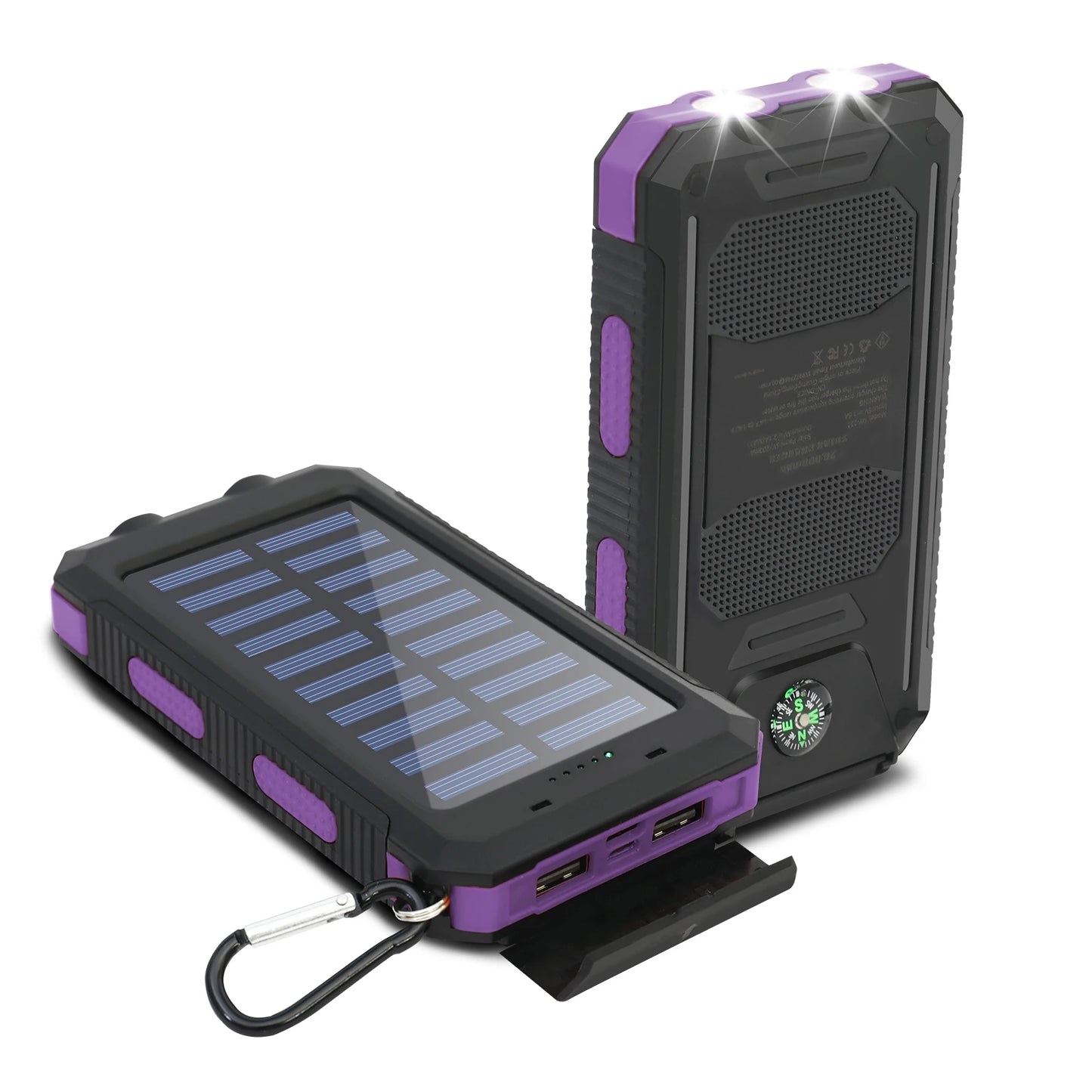 Solar Charger 20000mAh Waterproof Power Bank With LED Flashlight
