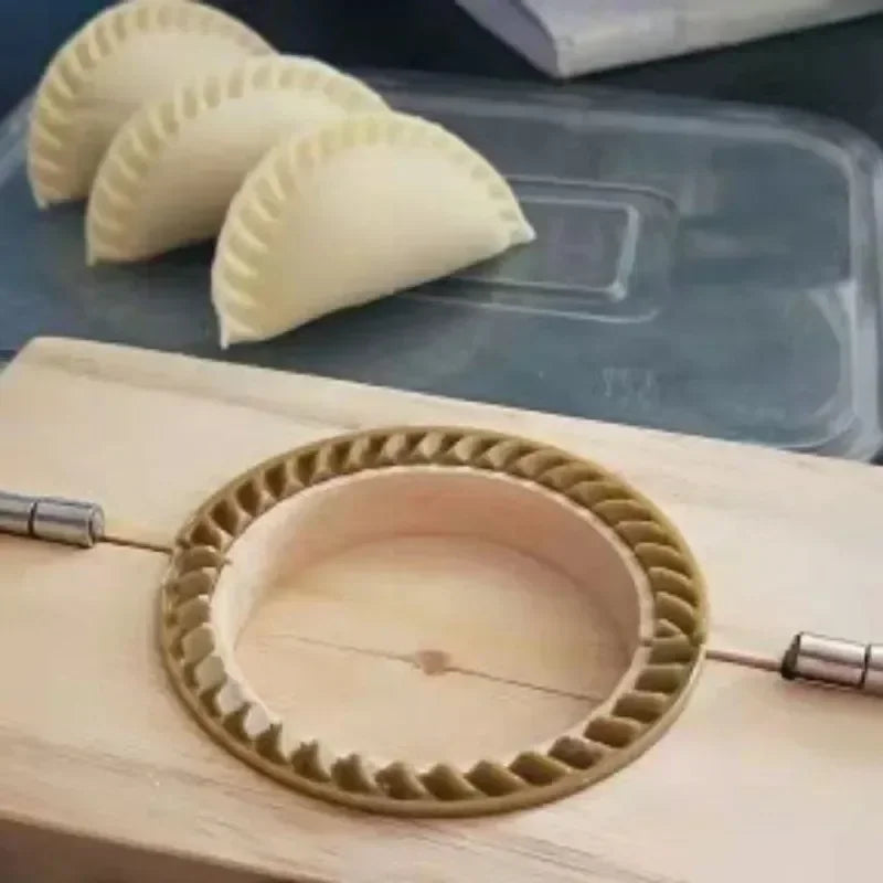 Home Kitchen Dumpling Mould Wood Press Kit For Dumpling Making
