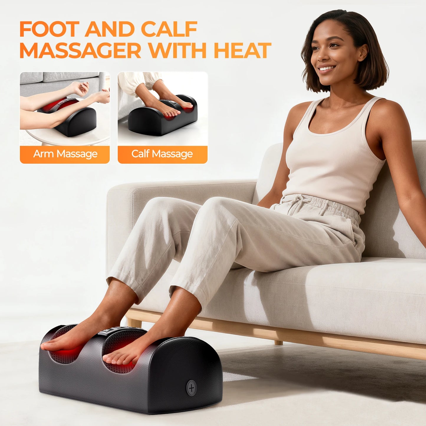 HIMOUTA Shiatsu Full Body Massage Mat With Heat Detachable Pad