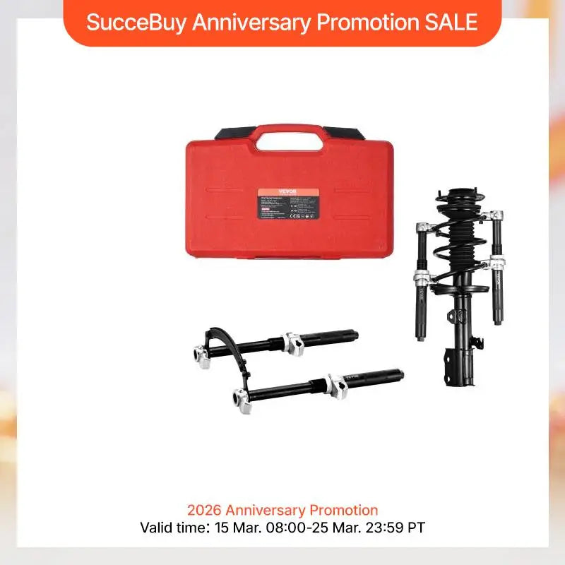 SucceBuy Coil Spring Compressor Tool 2pcs Heavy Duty  Strut Spring Compressor Set 2646 lbs Strut Spring Compressor for Truck ATV