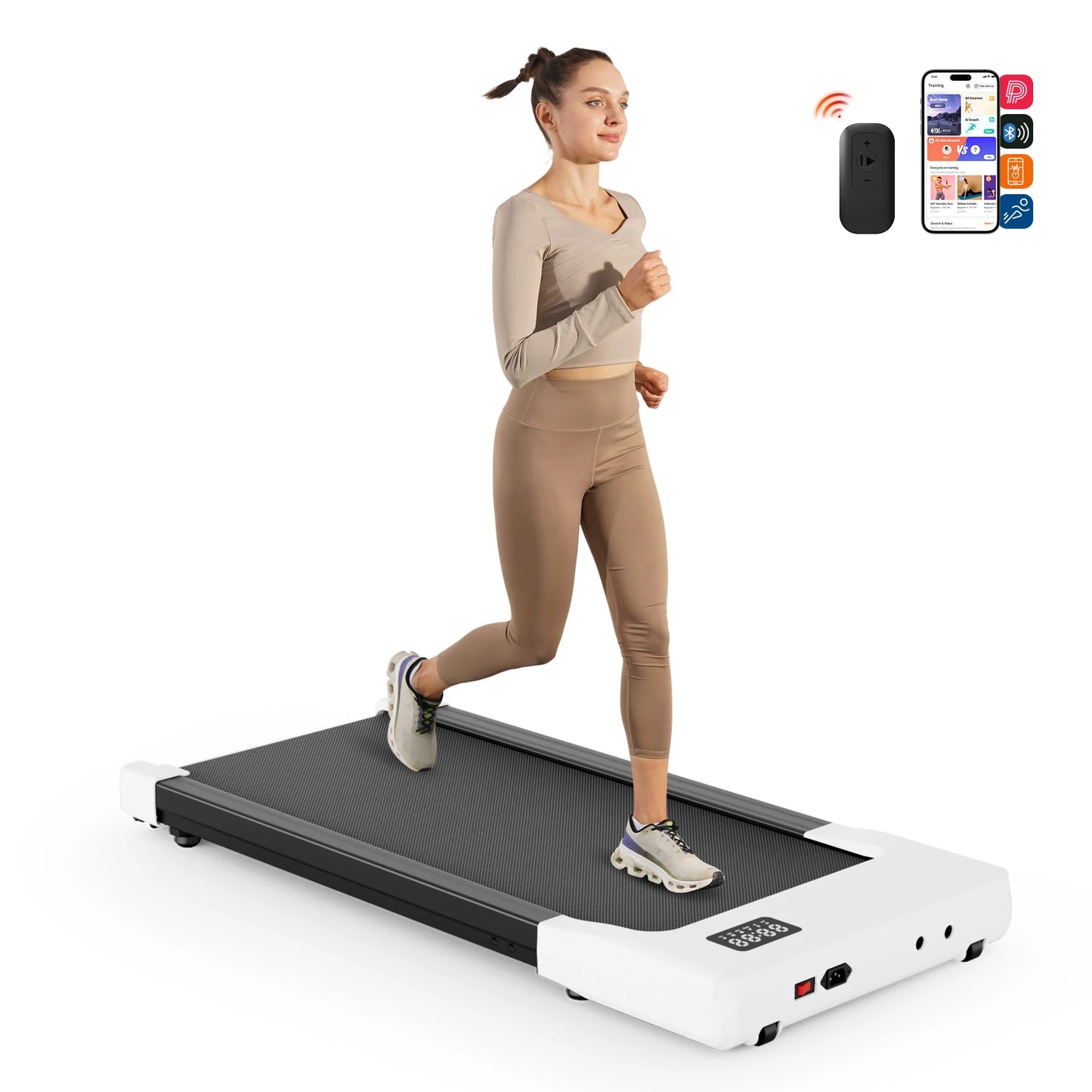 Superun Walking Pad Under Desk Treadmill 2.5HP With Wireless Remote