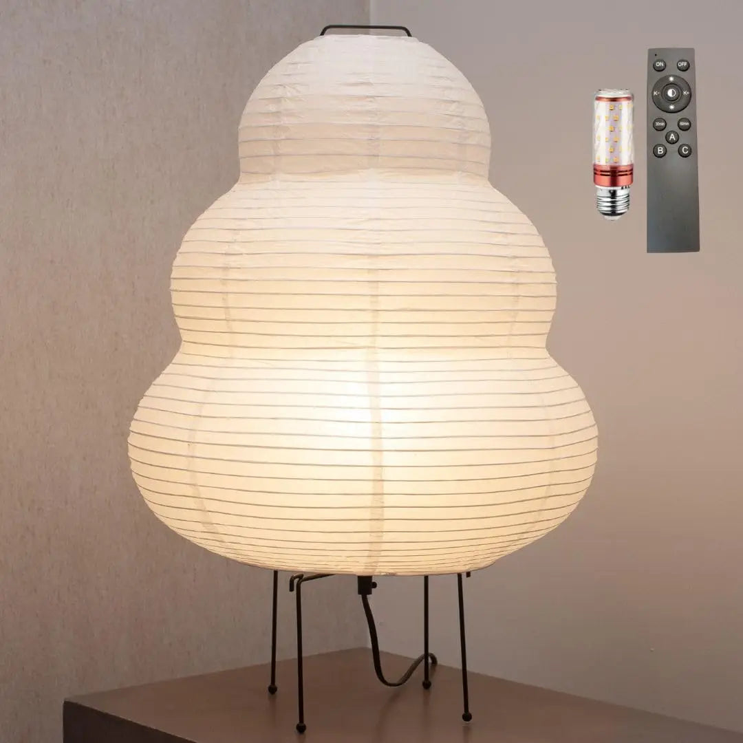 Japanese Rice Paper Floor Lamp With Dimmable Switch