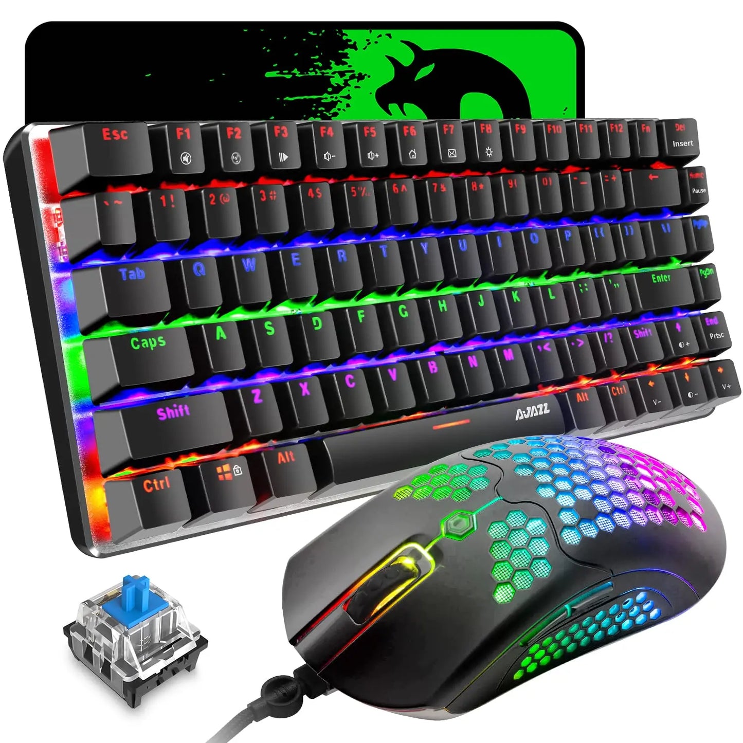Attack Shark Mechanical Gaming Keyboard And Mouse Set