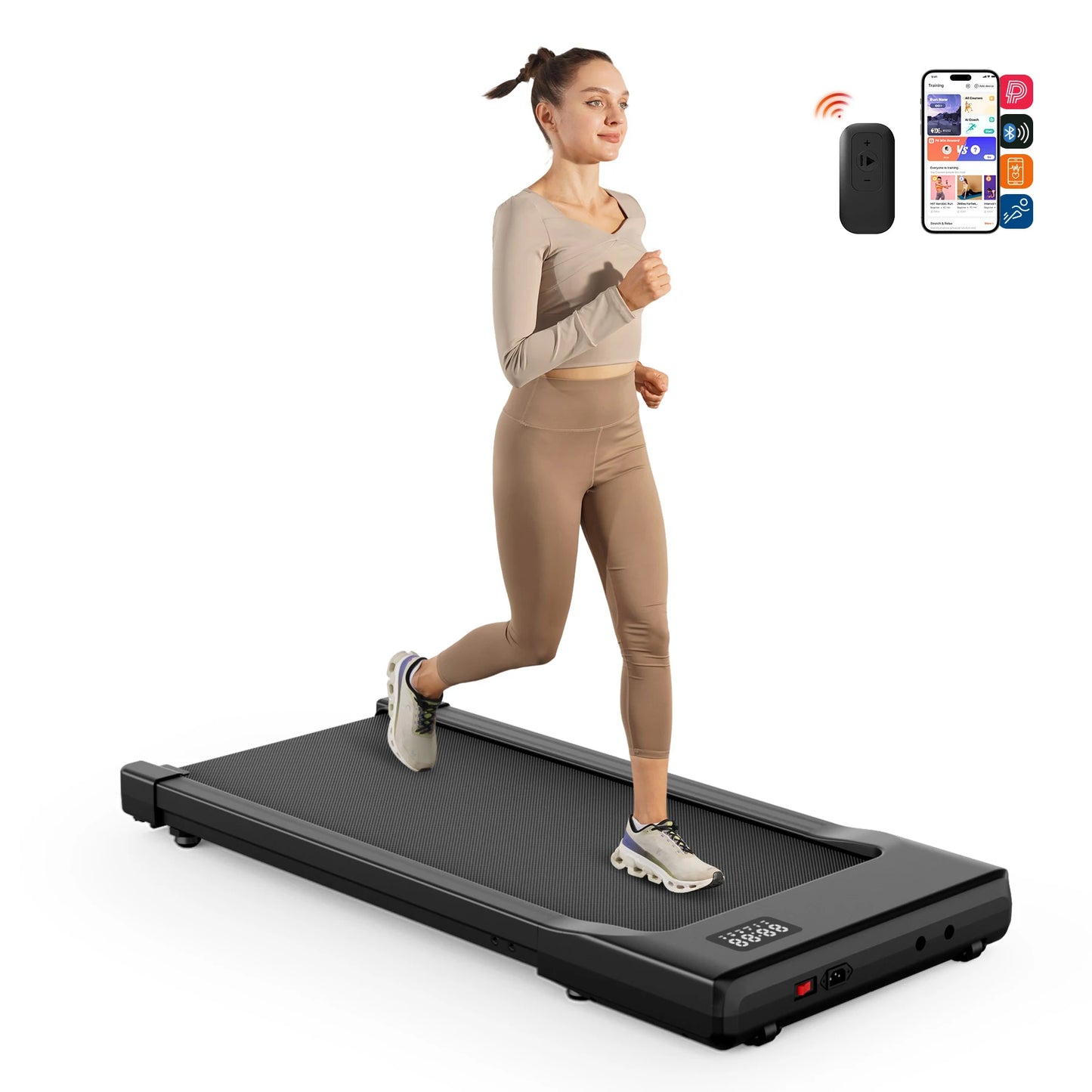 Superun Walking Pad Under Desk Treadmill 2.5HP With Wireless Remote