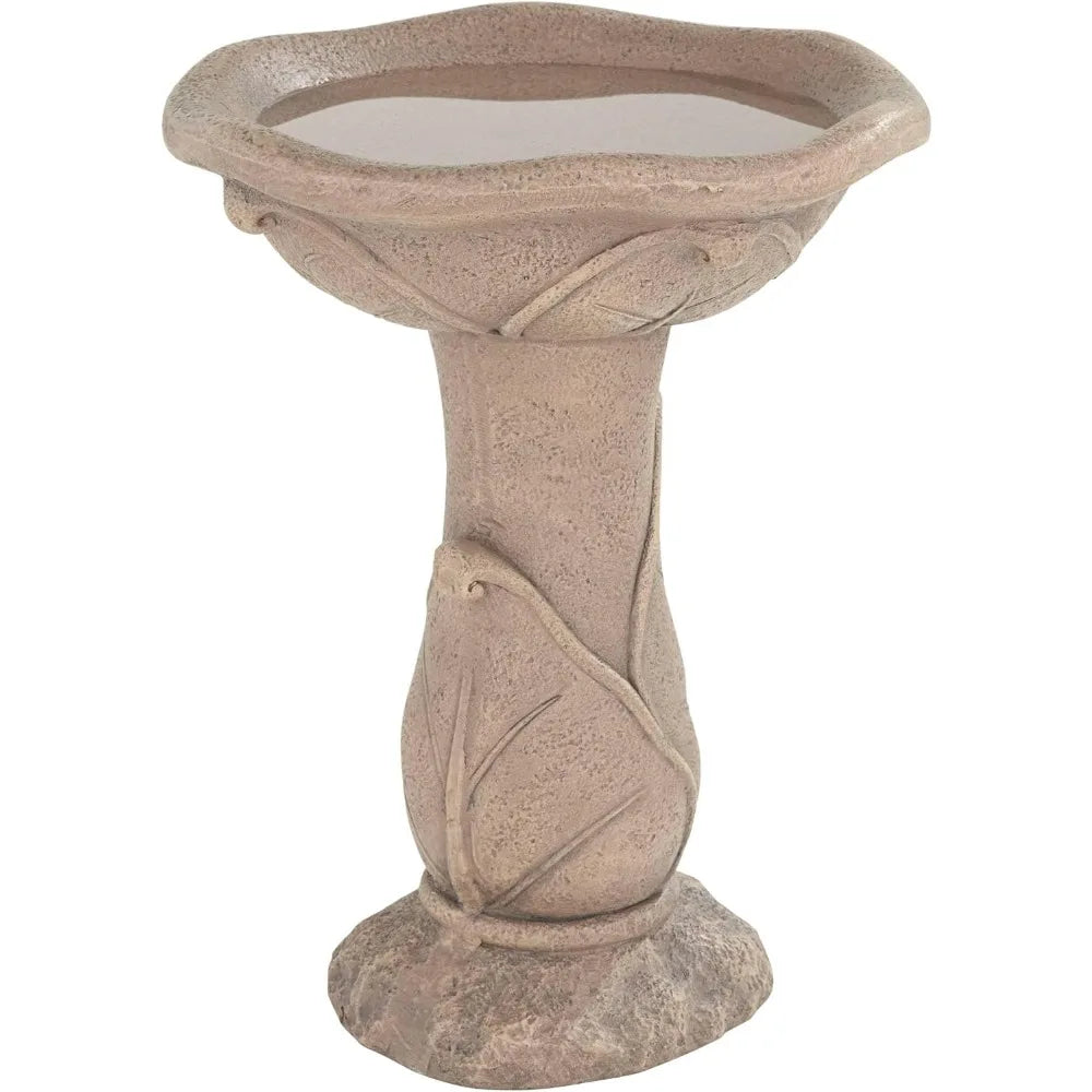 Lamps Plus Water Lily Bird Bath Fountain Outdoor Decor