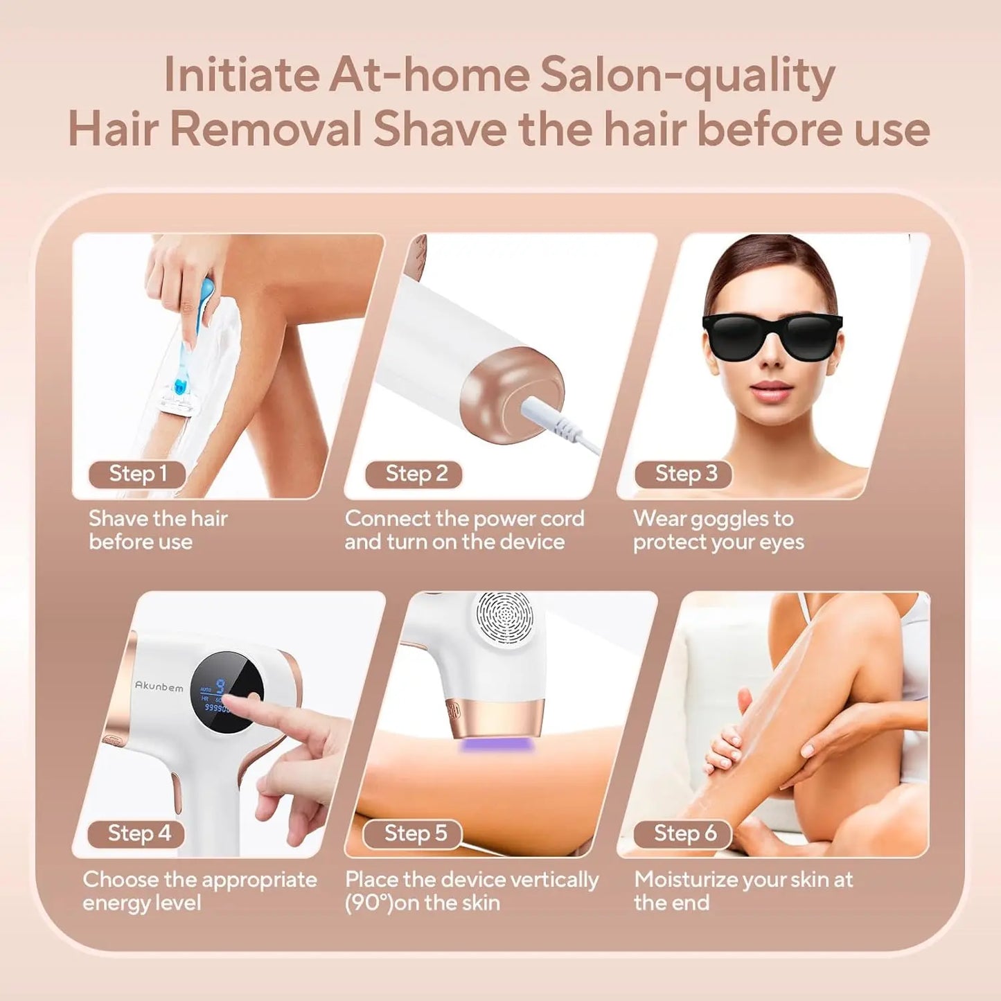 XMSJ IPL Hair Removal Device For Women And Men Painless