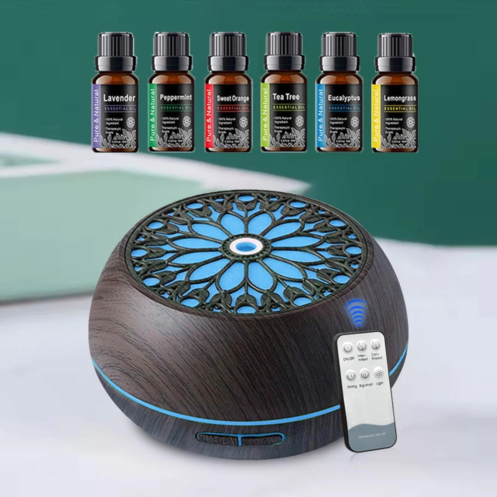 Essential Oil Diffuser With Six Oils Ultrasonic Humidifier App Control