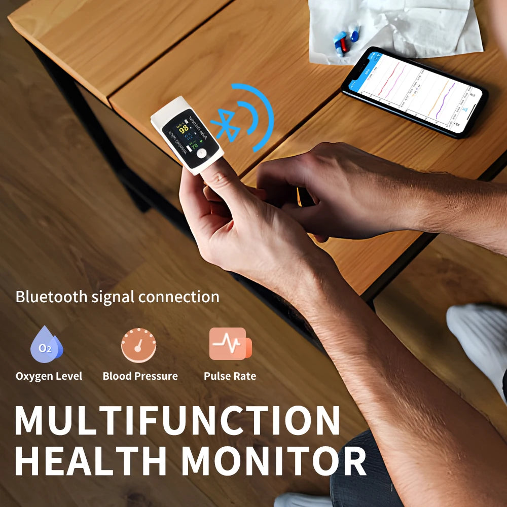 Schbit Compact Finger Blood Pressure And Oxygen Monitor