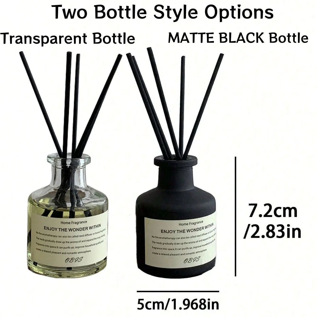 Flameless Reed Diffuser Freesia Jasmine Fragrance Oil Set