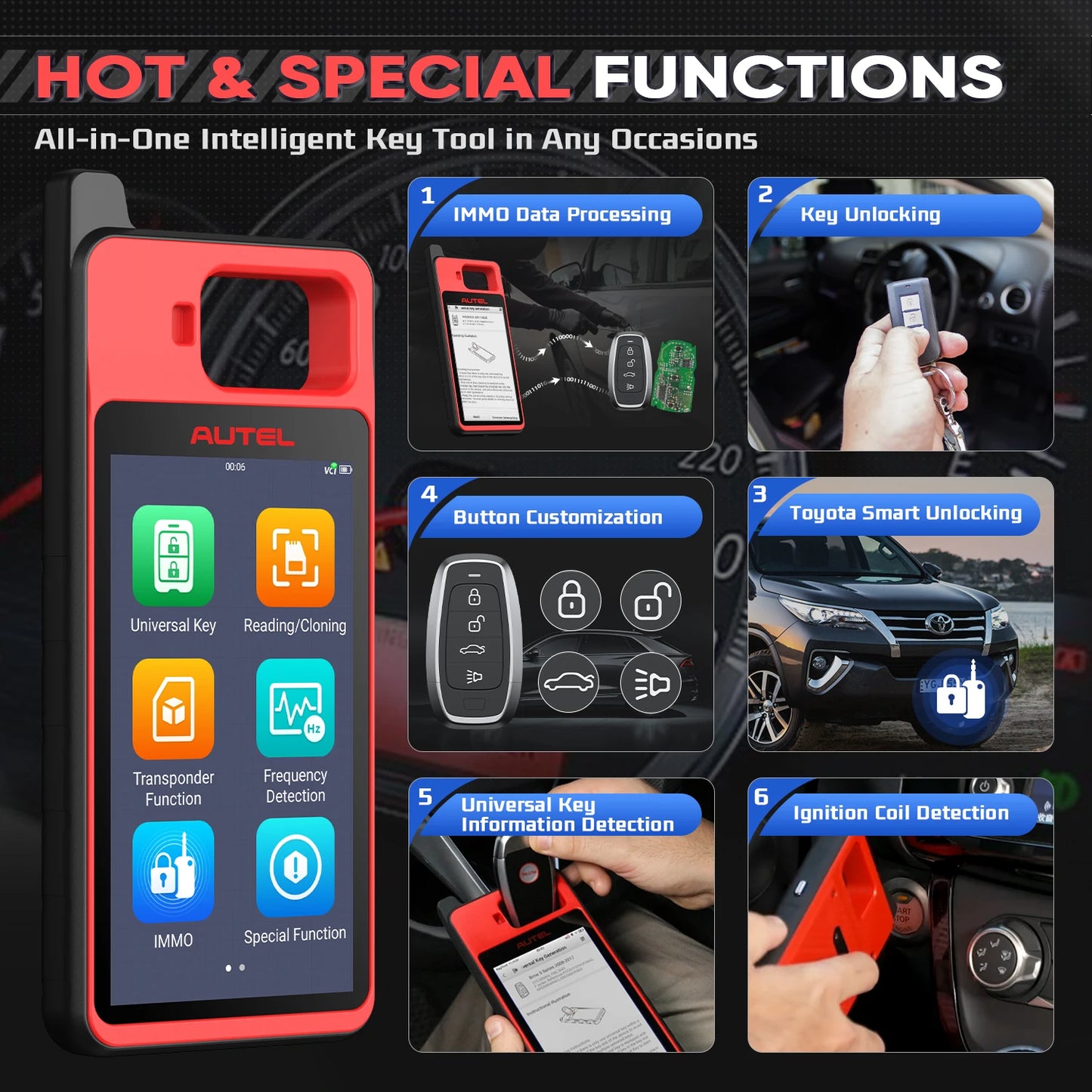 Autel MaxiIM KM100 KM100X Key Programming Tool Immobilizer Programmer