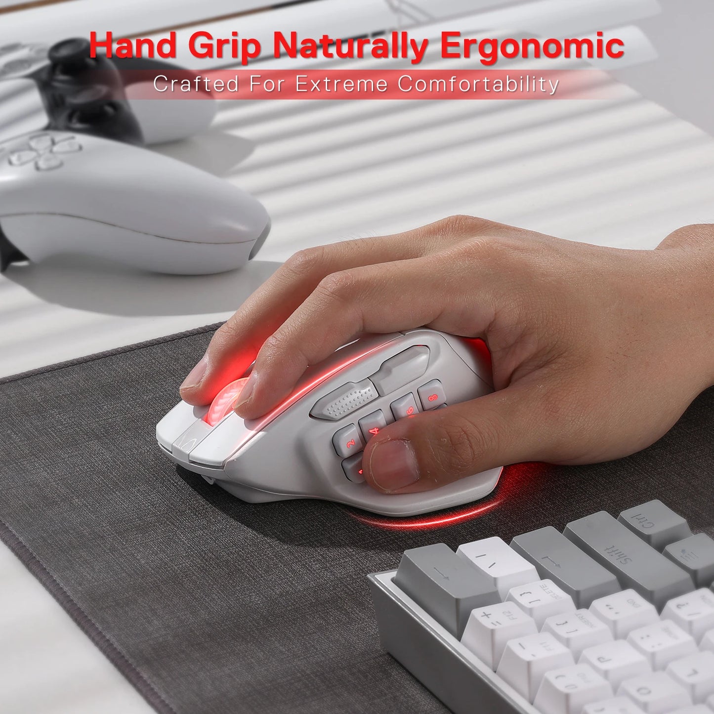 Redragon M811 Pro Wireless MMO Gaming Mouse With 15 Buttons