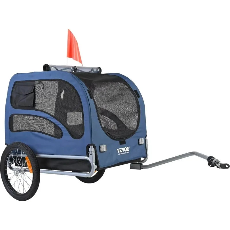 XMSJ Dog Bike Trailer With Universal Coupler And Reflectors