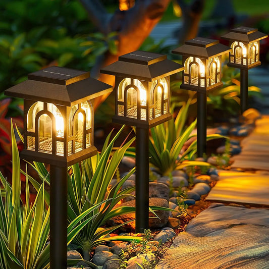 Solar Pathway Lights Outdoor Auto On Off For Walkways