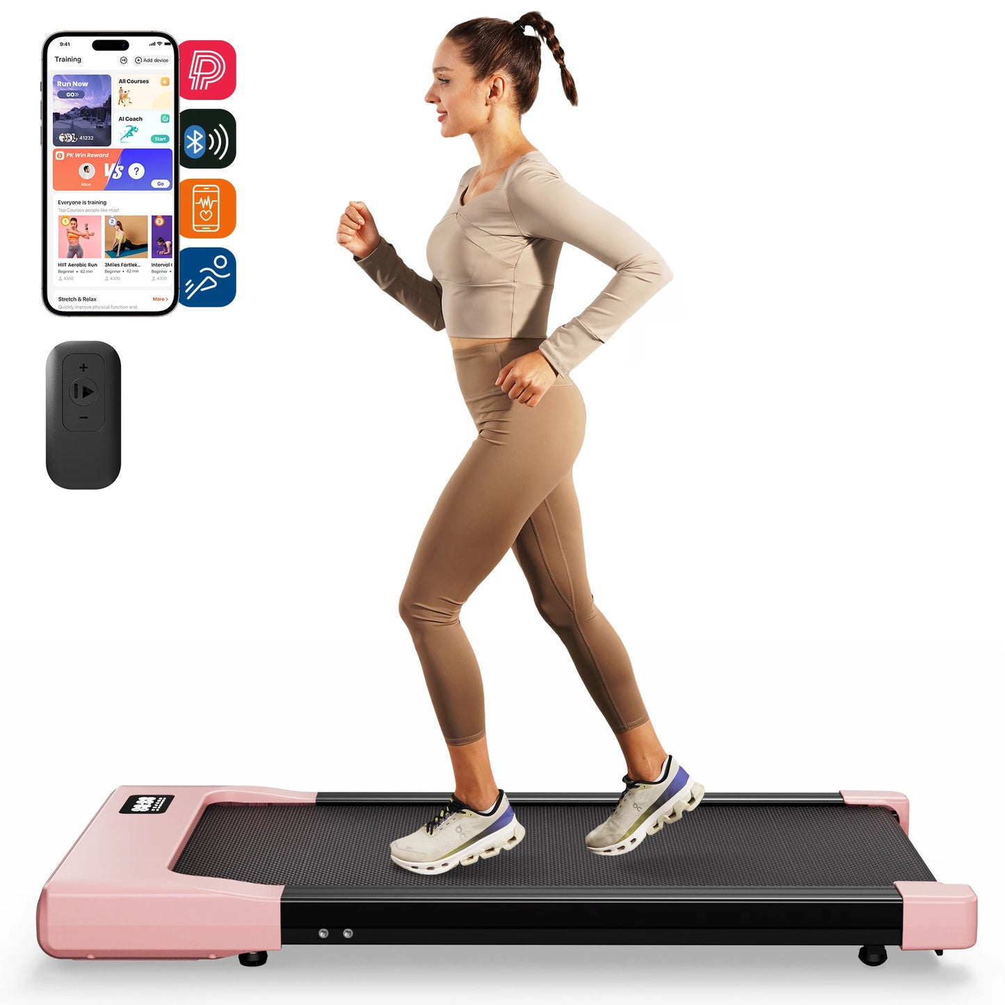 Superun Walking Pad Under Desk Treadmill 2.5HP With Wireless Remote