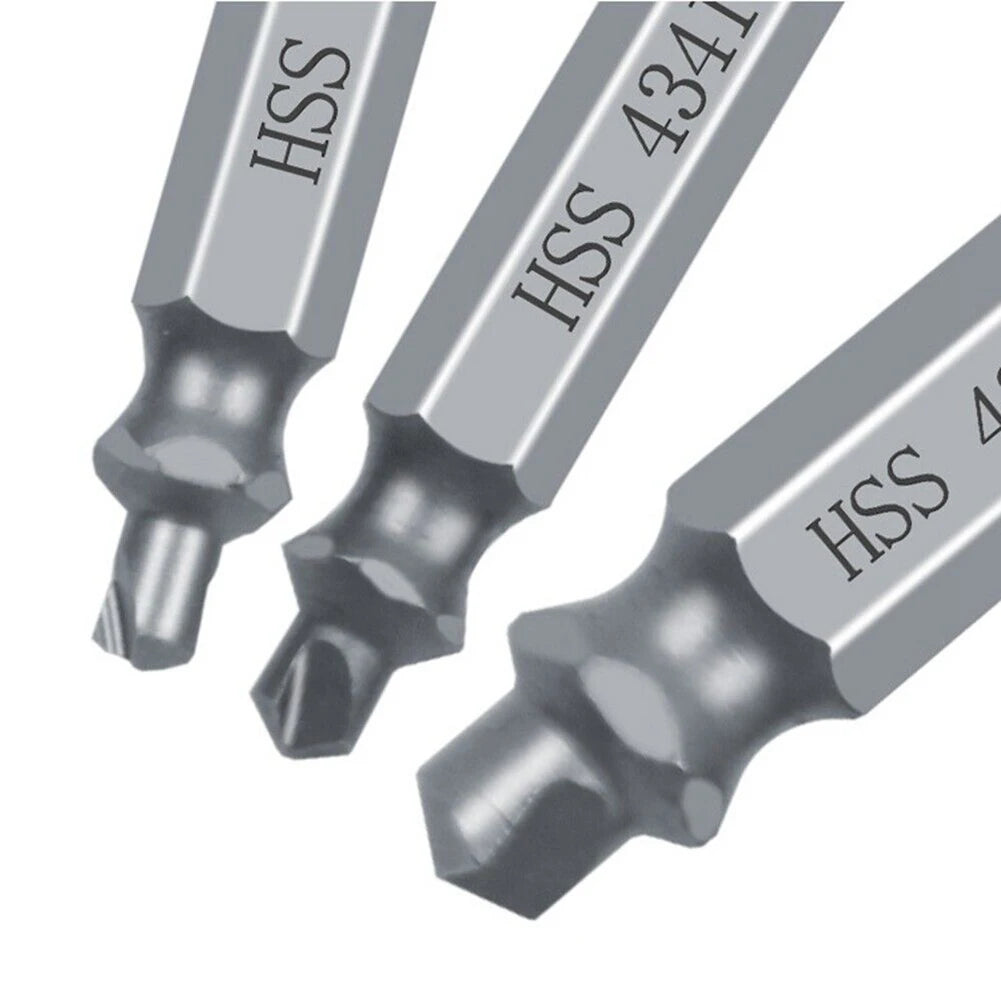 6-Piece Damaged Screw Extractor Set For Breakage Removal
