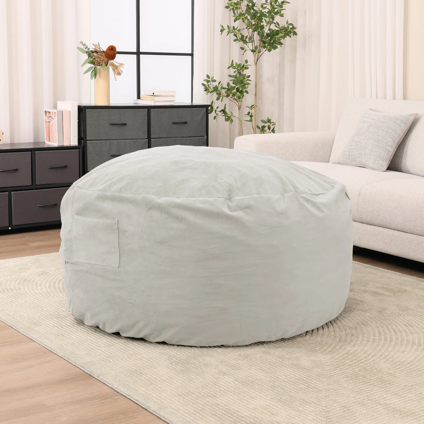 Bean Bag Chair for Gaming and Reading with Removable Cover