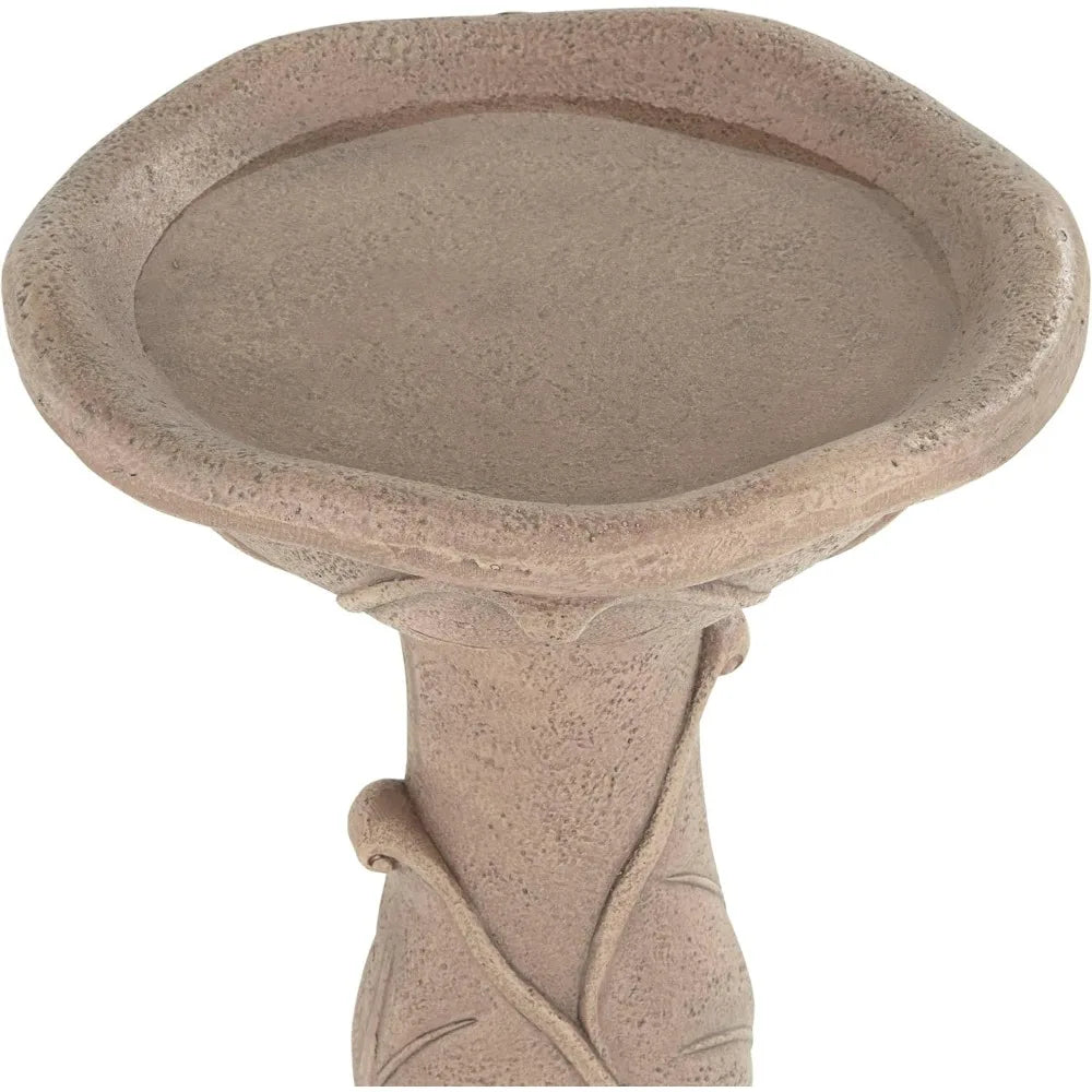 Lamps Plus Water Lily Bird Bath Fountain Outdoor Decor