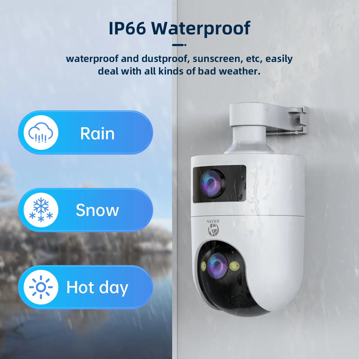 JOOAN 4K PTZ Outdoor Camera Dual Lens AI Tracking Pro