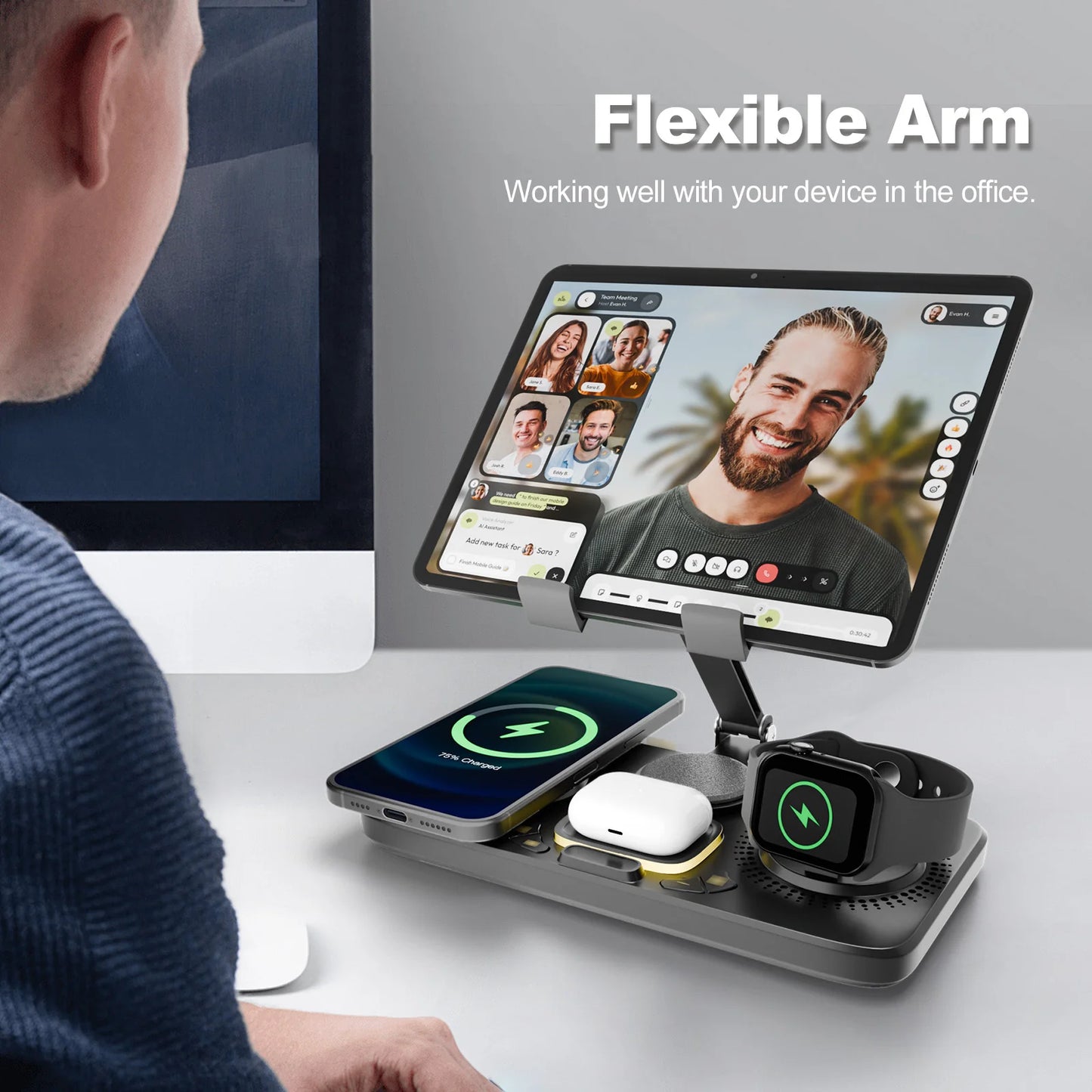 7 In 1 Wireless Charger Station For iPhone AirPods