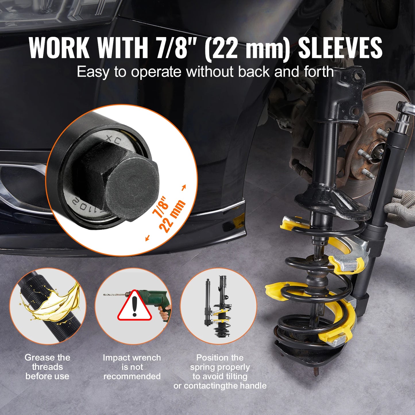 SucceBuy Strut Spring Compressor Kit MacPherson Strut