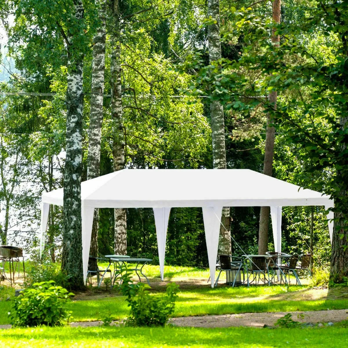 NONECN Outdoor Canopy Weather Resistant Event Tent With 4 Sidewalls