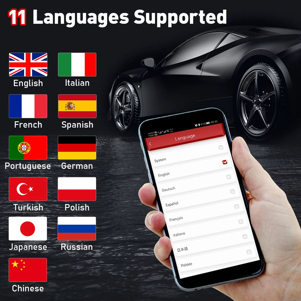 THINKCAR Thinkdiag 2 Ediag Plus Automotive Tool OBD2 Scanner CAN FD Bidirectional 15 Reset All System Diagnostic tool ECU Coding