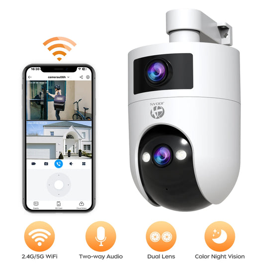 JOOAN 4K PTZ Outdoor Camera Dual Lens AI Tracking Pro