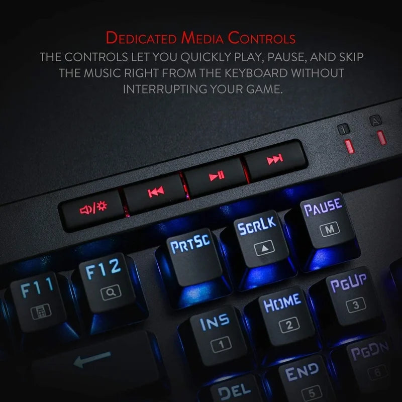 Redragon K580 VATA RGB Mechanical Keyboard Backlit With Macro Keys
