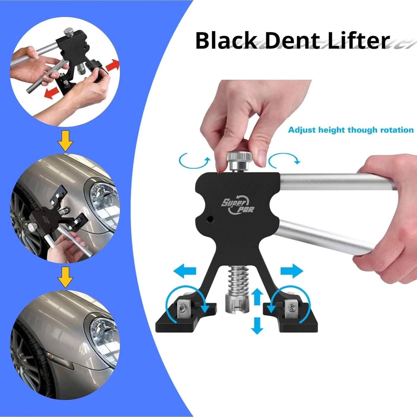 Super PDR Car Dent Removal Kit Hail Repair Tool Suction Cup Set