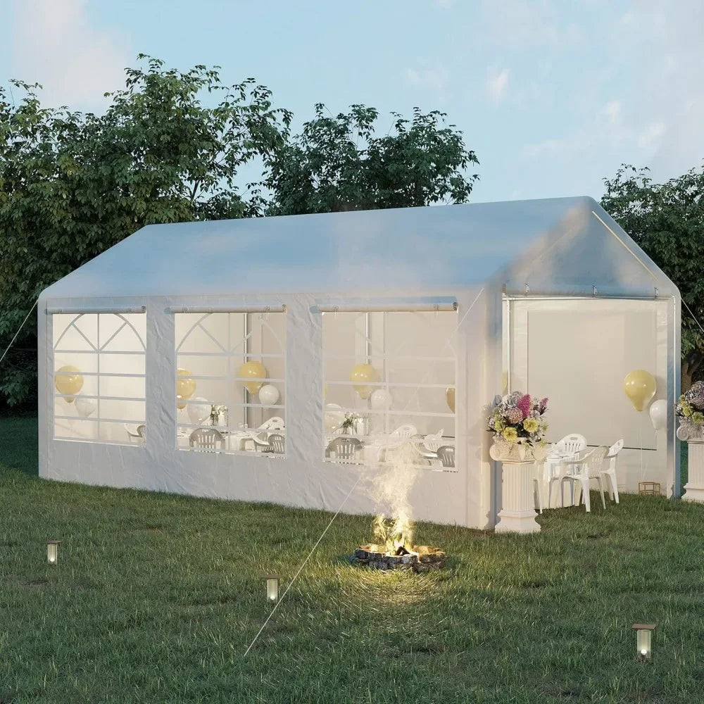Heavy Duty Party Tent Outdoor Gazebo Shelter With Removable Sidewalls