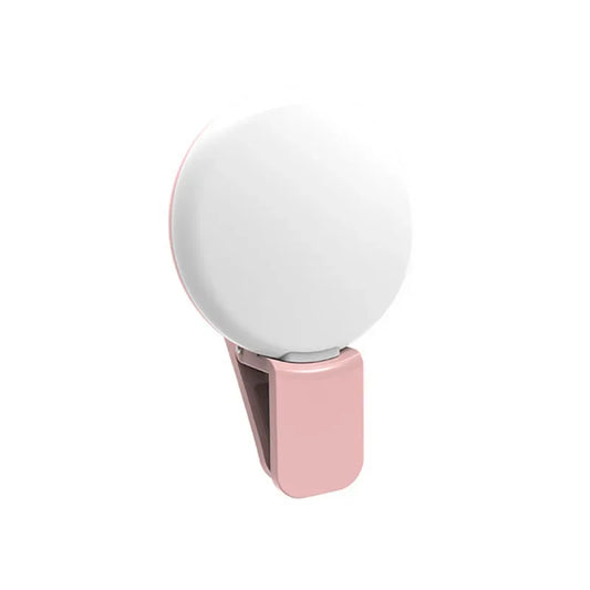 DUTRIEUX Mini Phone LED Ring Light Clip Selfie Fill Light