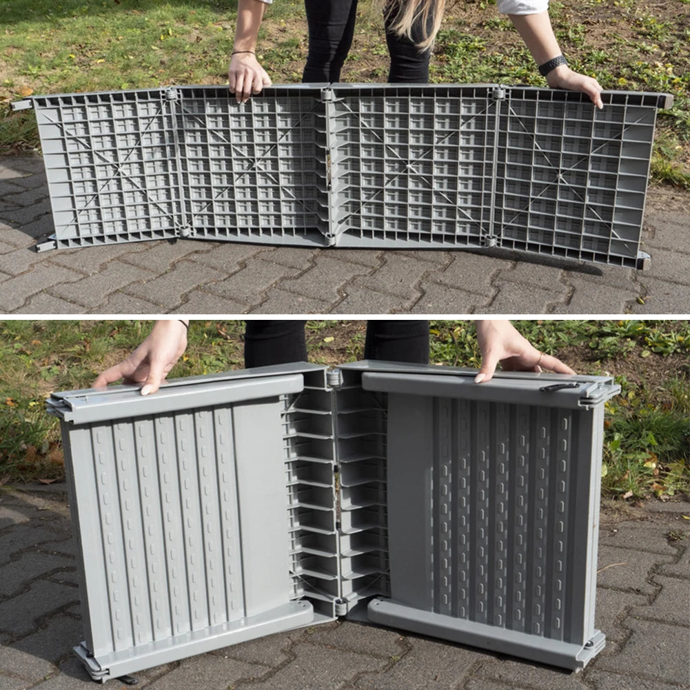 NONE Folding Dog Ramp Non Slip Rug Surface Portable Ramp