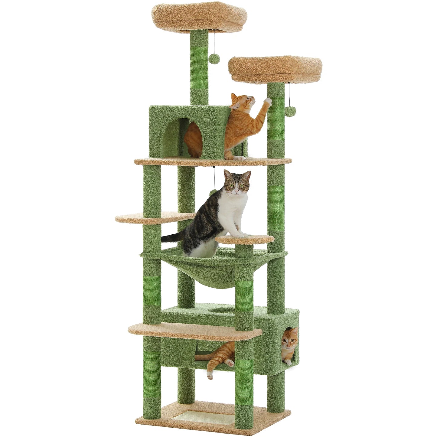 PEQULTICN Five Level Cat Tree Tower With Scratching Posts
