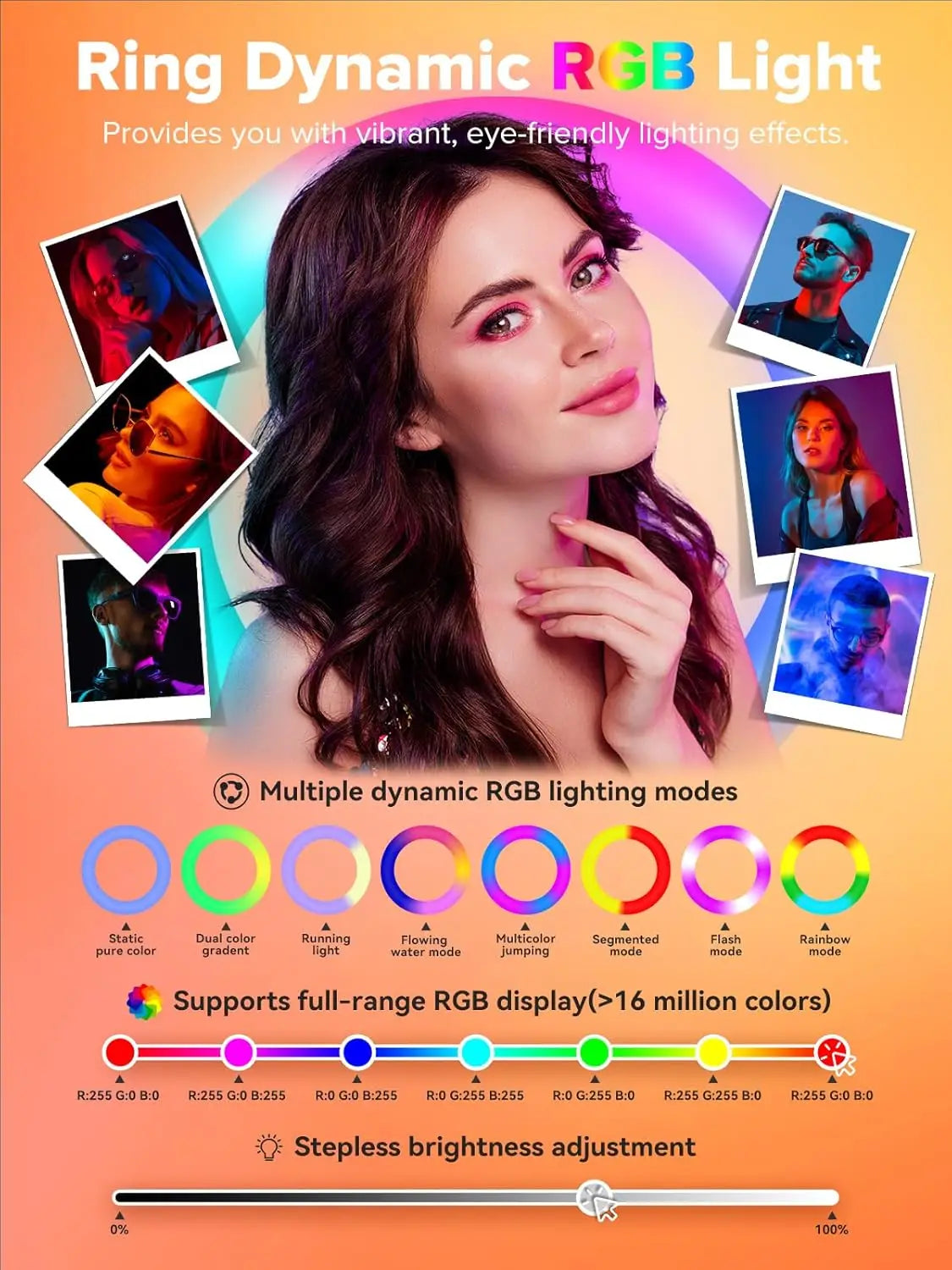 Neson Portable iPad Photo Booth With RGB Ring Light