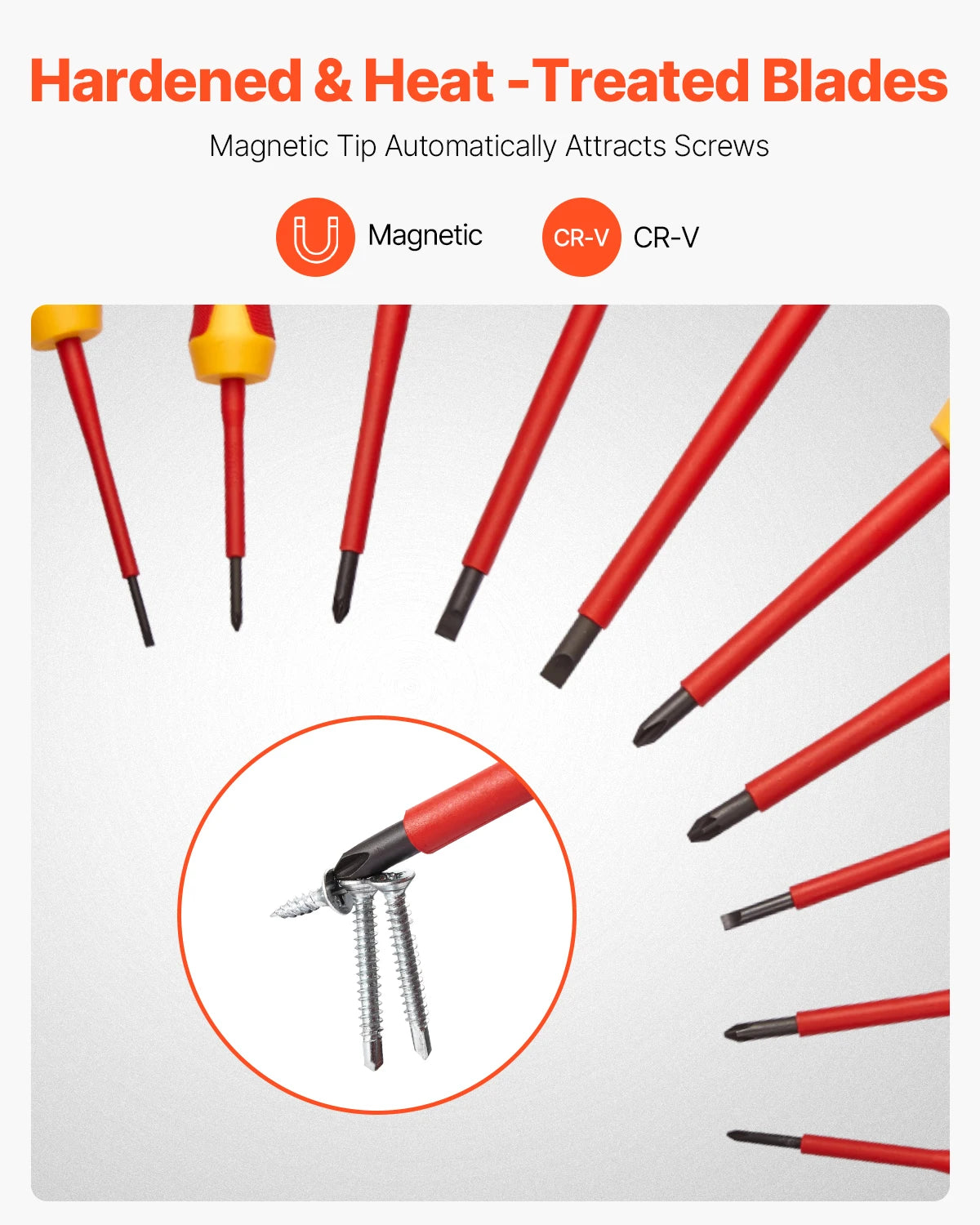 NONEDIY 11-Piece Insulated Screwdriver Set 1000V Electrician Tools