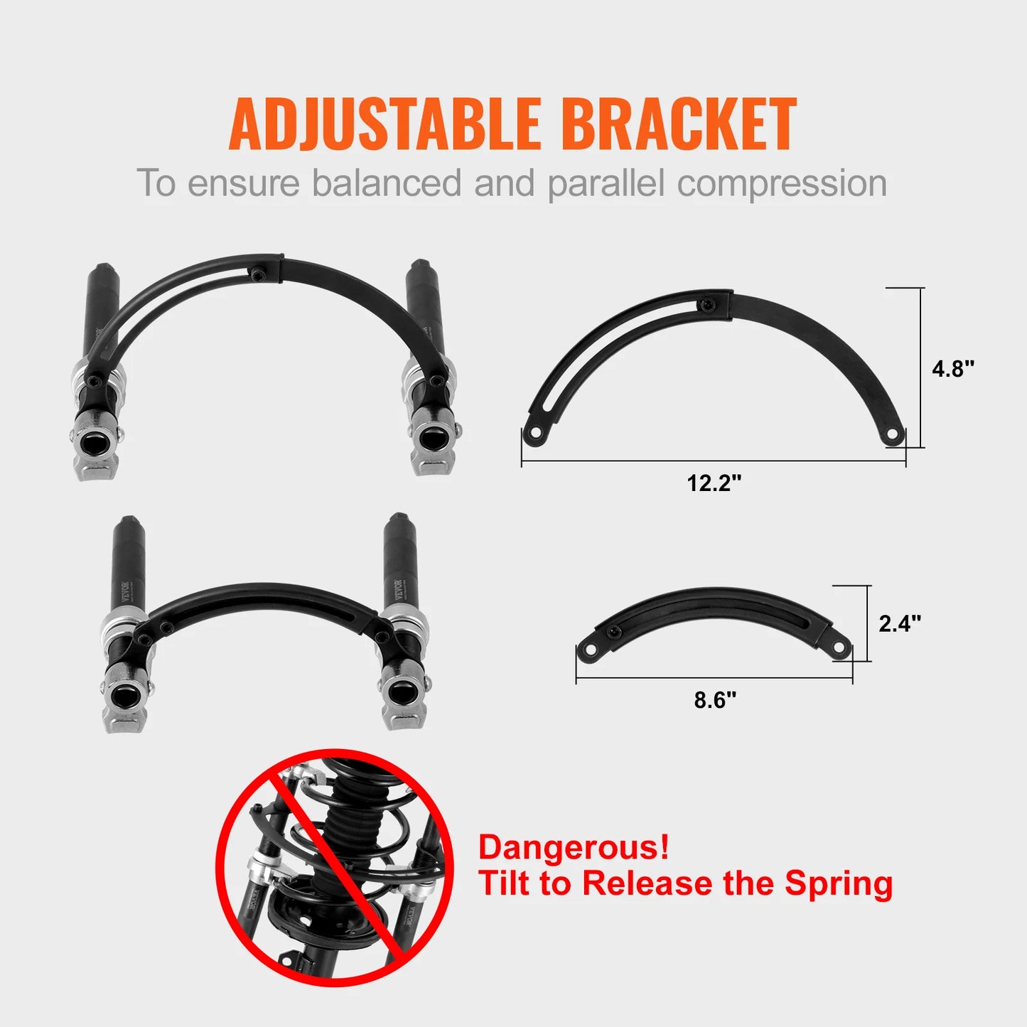 SucceBuy Coil Spring Compressor Tool 2pcs Heavy Duty  Strut Spring Compressor Set 2646 lbs Strut Spring Compressor for Truck ATV