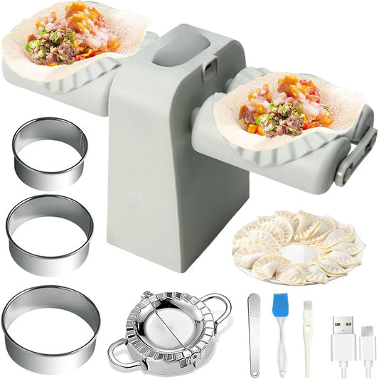 Double Head Automatic Electric Dumpling Machine