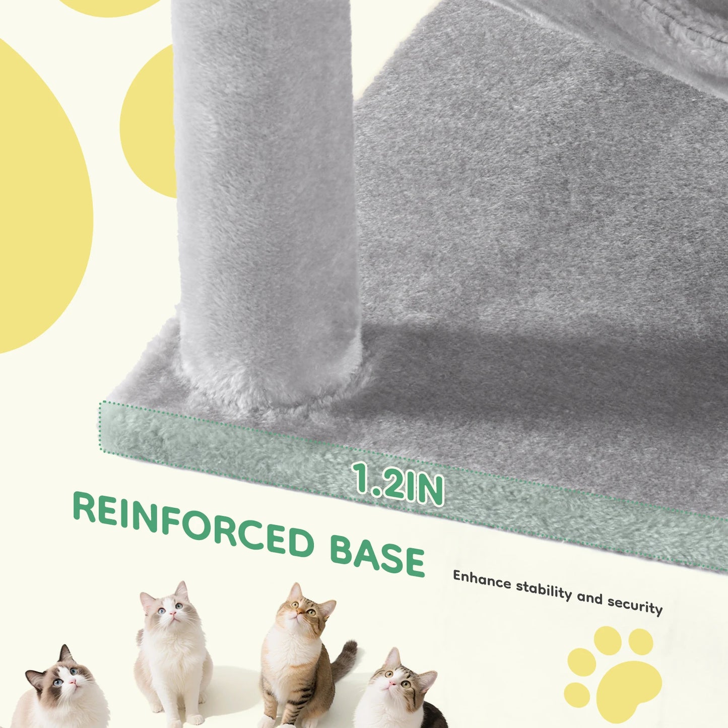 JHK Cat Tree Tower Indoor Multi-Cat Play and Scratching Posts