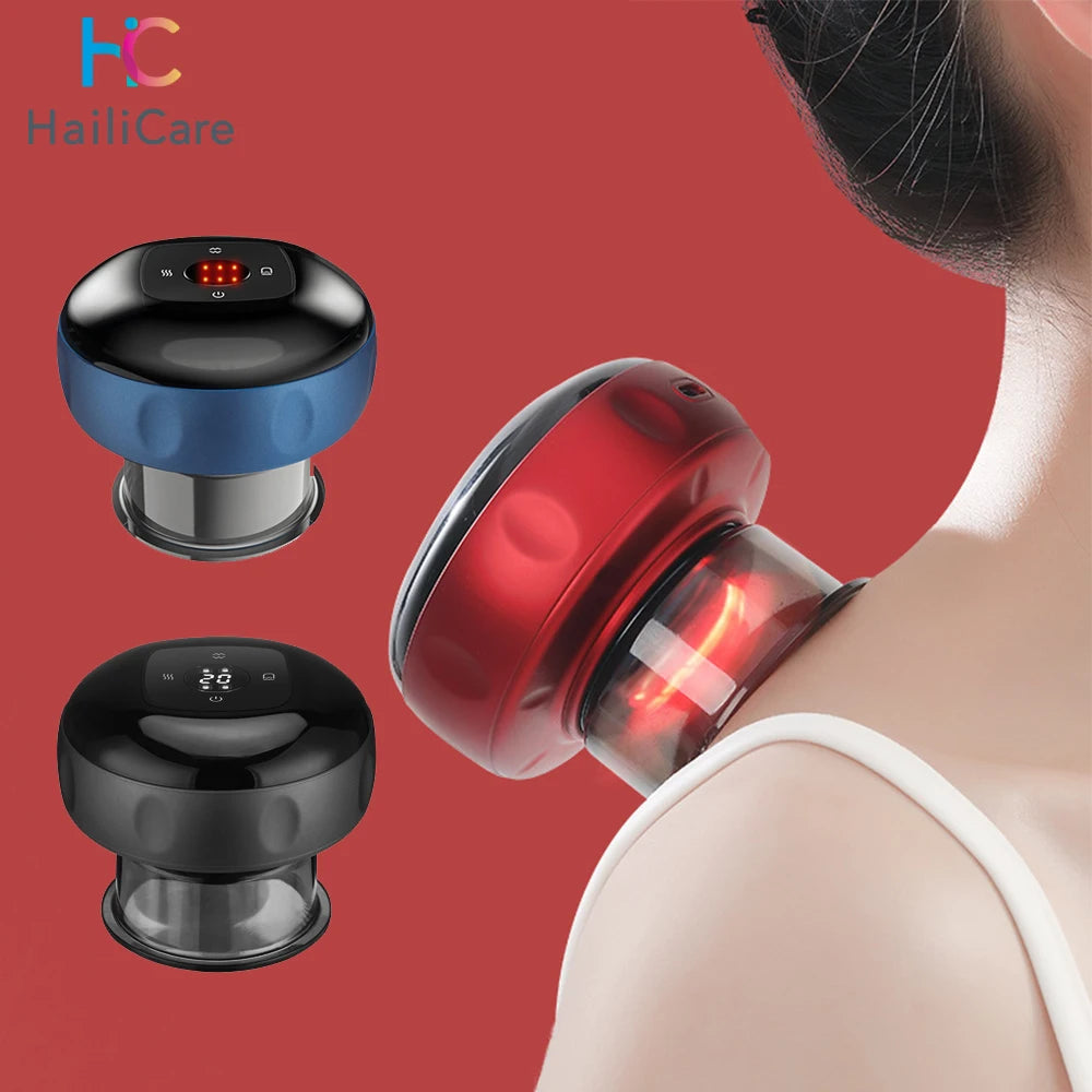 Moajaza Electric Vacuum Cupping Massager With Heating Therapy