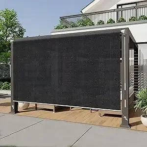 XMSJ Outdoor Roller Shade Cordless Patio Blinds