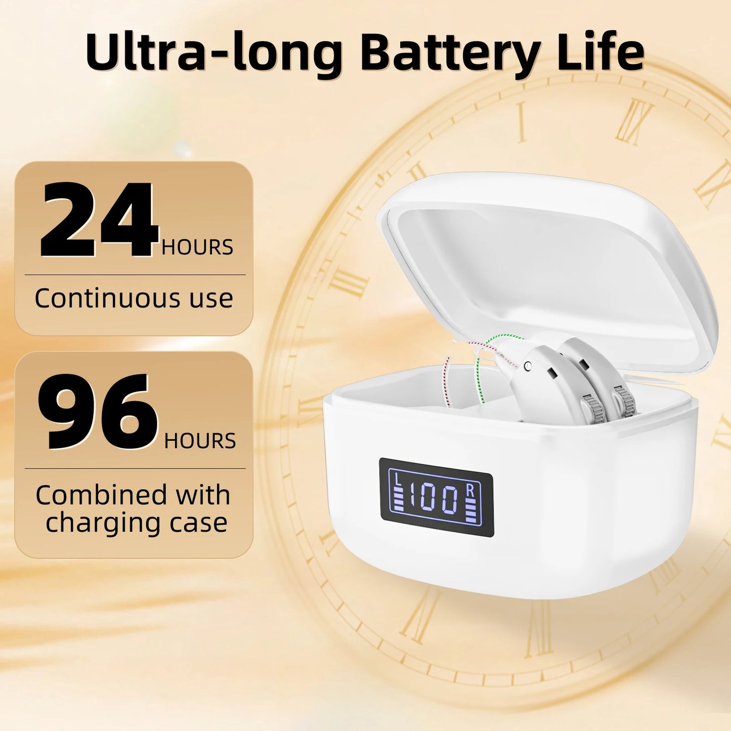 KFCOPTEE Rechargeable Hearing Aids For Adults, Invisible Digital Ear Amplifiers