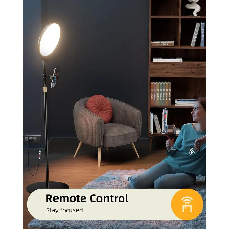 Ring Light with Stand and Phone Holder 69 Tripod for iPhone with Light, Professional Led Ringlight for Video Recording Make up S