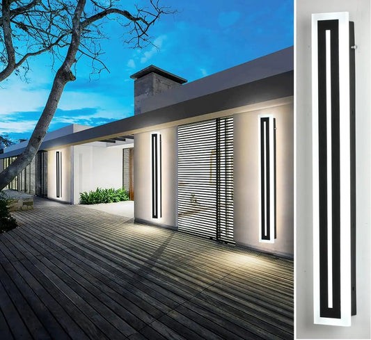 Modern Outdoor Long Strip LED Wall Lighting Fixture IP67