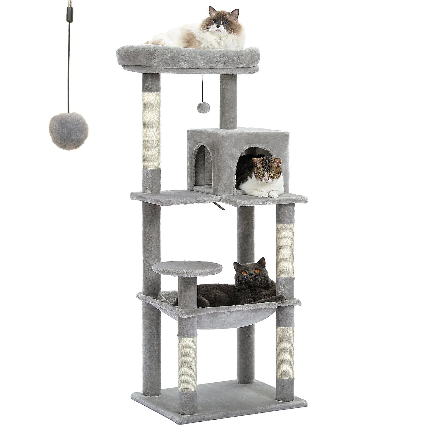 PAWZ Road Five Level Cat Tree Indoor Cat Tower Sturdy